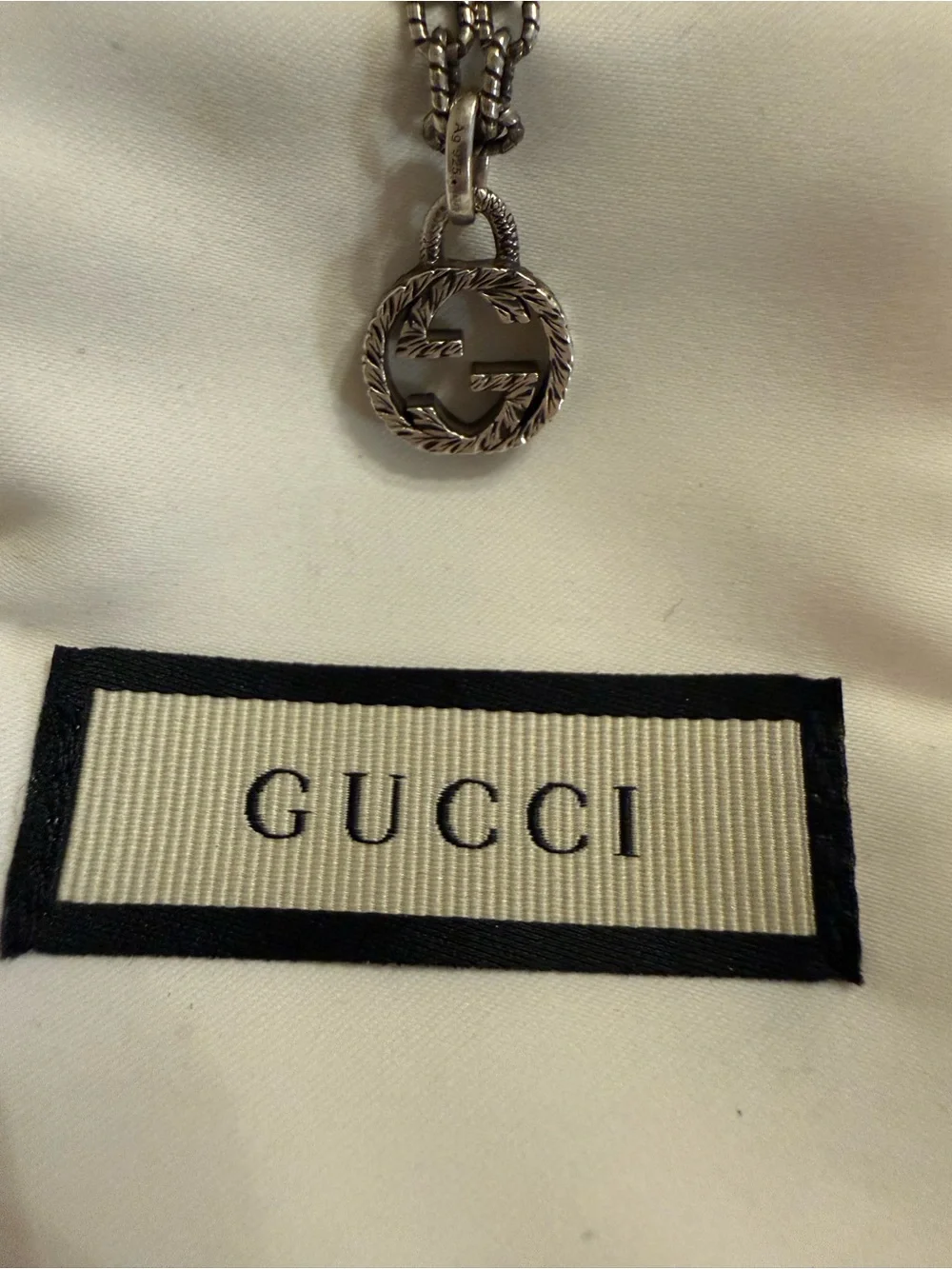 Gucci Interlocking G Rope Necklace-BOX, DUSTY & CARD